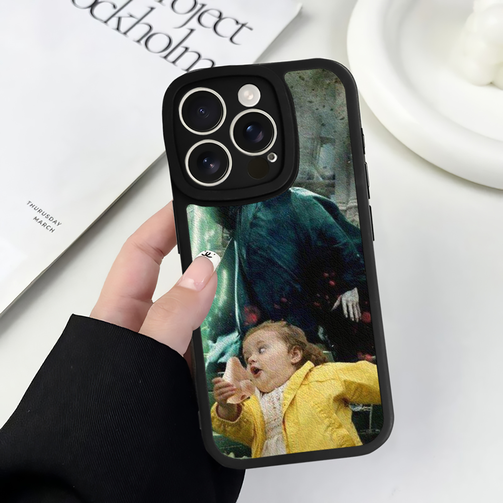 （画像用） Harry Potter ハリー・ポッターシリーズ 【iPhone 16シリーズ対応】シリコンスマホケース（レザー調） 材質：シリコン